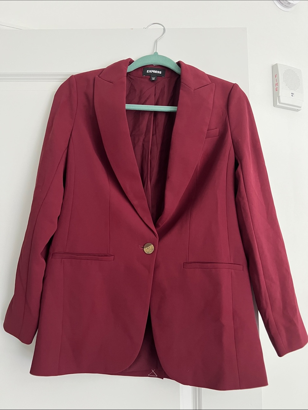Express Maroon Blazer XXS